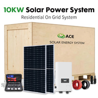 Générateur solaire connecté au réseau sécurisé 3KW-15KW, kit PV MPPT entièrement compatible avec les normes du réseau local européen