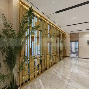 Panneaux décoratifs muraux imperméables et durables en acier inoxydable découpé au laser, écran métallique translucide, installation facile - Product Image 5