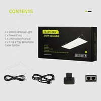 240W expédition en un jour Flexstar Samsung partenaire officiel spectre complet contrôle intelligent Dimmable LED élèvent la lumière pour tente hydroponique