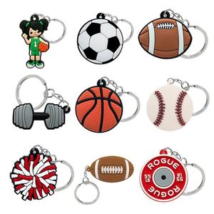 Porte-clés de football en PVC souple de qualité supérieure pour les fans de football, club européen, vente en gros - Product Image 3