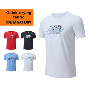 New Design Lidong Men tee shirt Casual plain Color Shorts Sleeve 100% polyester bulk men's t-shirts