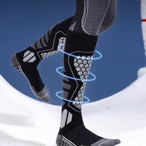 Men's Ski <b>Socks</b> Winter Warm Thickened Long <b>Compression</b> Shaping Fitness <b>Socks</b> For Cycling Mountaineering <b>Running</b> Hiking - Product Image 4
