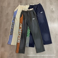 Sweat à capuche décontracté pour homme ROUGHPLAY DUAA de haute qualité, style streetwear hip-hop, épaules tombantes, délavé vintage, détails en strass