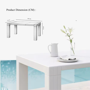 Table basse carrée en bois moderne, robuste et durable, avec finition naturelle, idéale pour le salon ou le bureau à domicile - Product Image 2