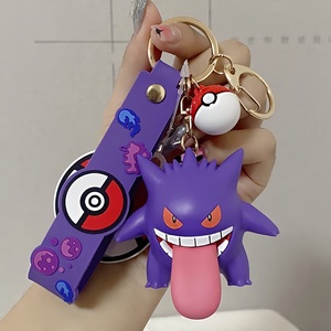 Llavero Oficial Pokémon <span class=keywords><strong>Gengar</strong></span> con Diseño de Mosquetón, Colgante para <span class=keywords><strong>Mochila</strong></span> de Hombre y Mujer, Figura de Goma Divertida para Llavero con Mosquetón - Product Image 4