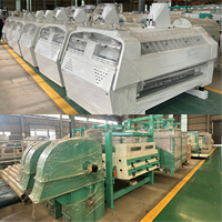 Ligne de production de farine de blé entièrement automatique, ligne industrielle de broyage et de traitement des grains de blé avec nettoyage et tamisage