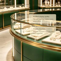 Présentoir à bijoux robuste orange - Étanche, durable, écologique, éclairé par LED, taille personnalisable pour la vente au détail et la décoration intérieure