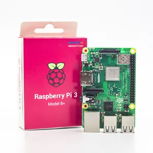 جهاز Raspberry Pi 3, جهاز Raspberry Pi 3 موديل B + (B plus) رباعي النواة 1.4 جيجا هرتز 64 بت وحدة المعالجة المركزية Wifi Raspberry Pi 3b +