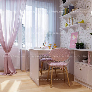 <span class=keywords><strong>Bureau</strong></span> d'étude rose minimaliste moderne pour chambre de filles, table d'écriture pour enfants avec armoire de rangement, <span class=keywords><strong>bureau</strong></span> multifonctionnel pour enfants - Product Image 4