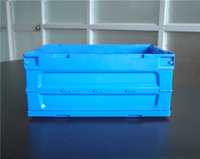 Boîte de transport pliable et empilable en PP de qualité alimentaire, recyclable, solide, en plastique, pour le transport et le stockage