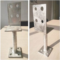 Base de poteau en L/U personnalisée, ancrage robuste, connecteur de bois de qualité industrielle, norme DIN, vente en gros