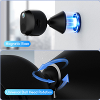 Kamera CCTV Cloud Solar CMOS H.264 3MP Keamanan Luar Ruangan Solusi Bertenaga Baterai Pintar 1 Tahun Penglihatan Malam Mini Rumah