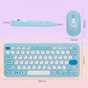 Ergonomic 2.4G <strong>Wireless</strong> <strong>Keyboard</strong> <strong>and</strong> <strong>Mouse</strong> Combo Quiet <strong>and</strong> Compact Audio &amp; Video Accessories for Computers <strong>and</strong> Laptops - Product Image 5