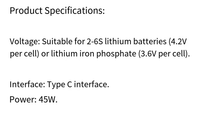 Module de charge et de décharge de batterie au lithium 2-6S, alimentation portable 45W, batterie externe, carte de protection de charge pour drone IP2369