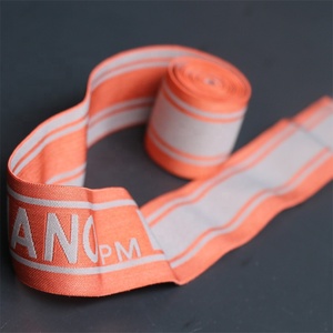 Tùy chỉnh 38mm Chất lượng cao vàng sợi nhỏ satin Jacquard đàn hồi Dây thắt lưng cho đồ lót boxers - Product Image 5