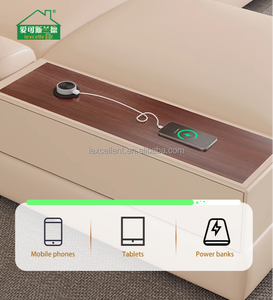 Thiết Kế Hiện Đại Nhà Góc Ghế Sofa Phòng Khách Đặt Đồ Nội Thất L Hình Dạng Cắt Sang Trọng Modular Sofa Da - Product Image 5