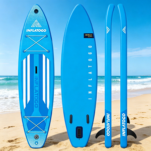 InflaToGo Tabla de Paddle Surf Inflable (<span class=keywords><strong>SUP</strong></span>) de PVC Resistente de 12' para Uso en el Océano - Ecológica - Product Image 2