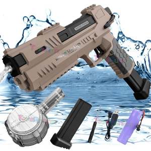 Pistola de Agua Eléctrica de Plástico con Rociador, Inyector Automático, Juegos para Fiestas en Piscinas al Aire Libre, Pistola de Agua Eléctrica de Juguete de Gran Capacidad - Product Image 2