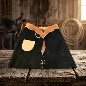 Chaps de cowboy longs en cuir véritable de haute qualité avec fermeture à boutons-pression, design personnalisé pour l'équipement d'équitation, vente en gros - Product Image 6