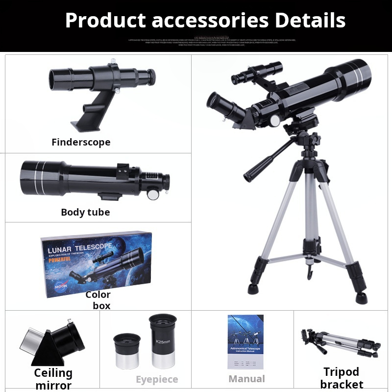 40070 Professional Telescope - Ideal for Stargazing Enthusiasts