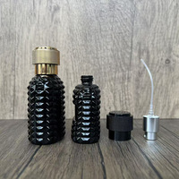 30ml 50ml Ananasförmige Schwarze Glas-Parfümflasche/Nachfüllflasche/Sprühflasche/Pumpflasche Leer