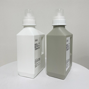 Tùy Chỉnh 500Ml 1000Ml Trắng Vuông Rỗng <span class=keywords><strong>HDPE</strong></span> Nhựa Hộ Gia Đình Rửa Giặt Chất Tẩy Rửa Số Lượng Lớn Chai 1L - Product Image 2