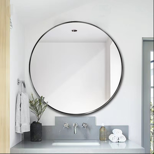 119cm Perfect Wall Hanging Oversized Circle <strong>Mirrors</strong> Decorative <strong>extra</strong> <strong>Large</strong> Black Frame <strong>Round</strong> Wall <strong>Mirror</strong> for Bathroom - Product Image 3