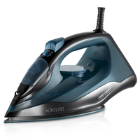 ACKILISS Fer à vapeur électrique 1200W, plancha à vapeur 200ml avec vapeur verticale pour le repassage des vêtements à domicile
