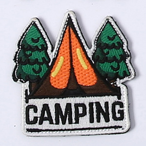 Custom Outdoor Nature Heat Press LOGO Badges Embroidered Patch <b>Sew</b> Iron on Clothing Patches Custom Embroidery Patch for Clothes - Product Image 3