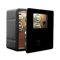 Boîte à remontoir automatique pour montres à 6 emplacements, moteur silencieux, coffre-fort en acier avec tiroirs à bijoux pour la maison