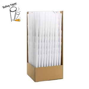 Hot selling natural unbleached 109MM specialized roll paper cone custom simple style <b>smoking</b> cone roll paper accessories - Product Image 3