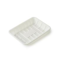 Barquette alimentaire compartimentée en amidon de maïs biodégradable, compatible micro-ondes, pour les fêtes - Barquette pour fruits, légumes et viande