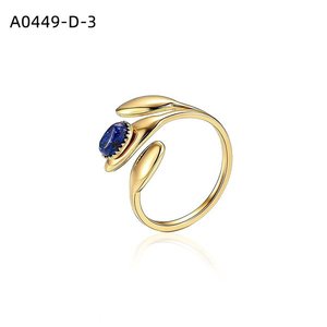 Anillo de Moda con PIEDRA NATURAL A0449 para Mujer, Joyería de Alta Calidad - Product Image 3
