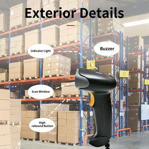 Lecteur de codes-barres HC-710 Lecteur de codes QR portable Connexion filaire USB 1D 2D Plug and <span class=keywords><strong>Play</strong></span> pour magasin Supermarché Entrepôt Bibliothèque - Product Image 5