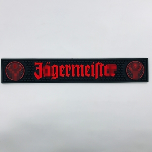 Tapis de bar en caoutchouc PVC souple moderne, écologique, certifié CE, avec logo personnalisé, pour accessoires de bar, Jagermeister - Product Image 1