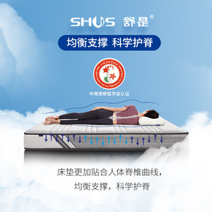 Shu Shi Ning Lu Classic Mattress <b>Memory</b> <b>Foam</b> Soft 1500x2000mm 1800x2000mm Breathable Base Home Hotel Use - Product Image 2