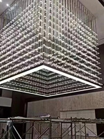 Lustre en verre créatif de luxe pour salon, lampe d'intérieur