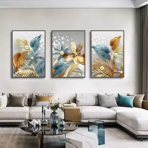 Caldo-vendita di <span class=keywords><strong>un</strong></span> set oro foglia di farfalla murale art Nordic stampa pittura A olio soggiorno art Deco design poster <span class=keywords><strong>decorativo</strong></span> - Product Image 2