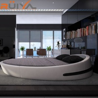 Meubles de chambre à coucher, lit rond, italien, vente en gros, dernier meuble circulaire