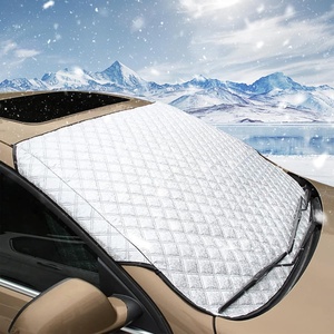 Housse de protection universelle 4 couches en <span class=keywords><strong>aluminium</strong></span> pour <span class=keywords><strong>pare</strong></span>-<span class=keywords><strong>brise</strong></span> de voiture, protection contre la neige, le soleil et le gel pour berlines, SUV et camions - Product Image 1
