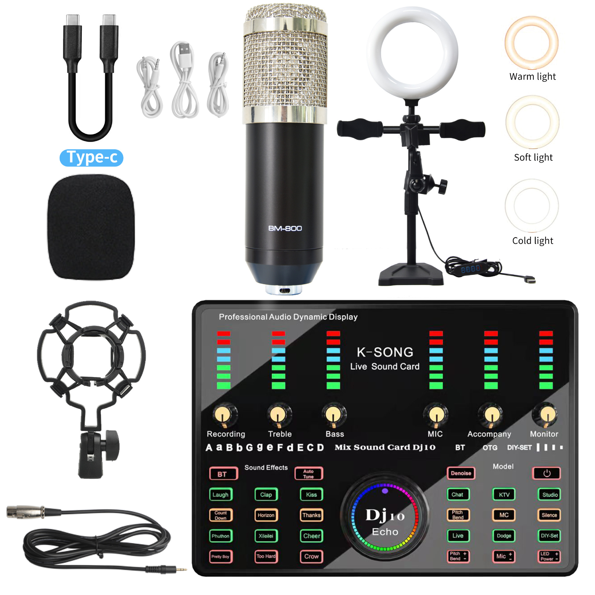 Conjunto Dj10A16 negro plateado