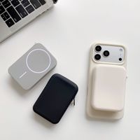 Porte-cartes magnétique universel en silicone de haute qualité pour iPhone, pochette de téléphone flexible magnétique pour coque de téléphone magnétique