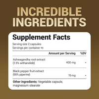 Complément Herbal Personnalisé Shecome Ashwagandha pour la Gestion du Stress et l'Amélioration du Sommeil - Capsules d'Ashwagandha