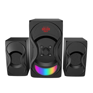 Haut-parleur multimédia 2.1 avec subwoofer, alimenté par USB, pour la maison, avec écran LED - Product Image 3