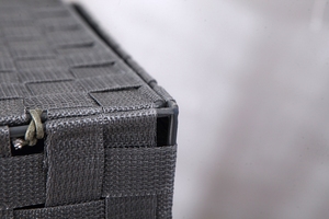 Lưu trữ giặt quần áo Nylon giỏ với nắp vải quần áo giặt <span class=keywords><strong>Hamper</strong></span> cho quần áo bẩn với tay cầm di động - Product Image 5