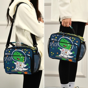 Wholesales Custom Thermal Food Cooler Bag Fitness Portable Dinosaur Print Insulated Bag <b>Lunch</b> <b>Box</b> Bag - Product Image 5