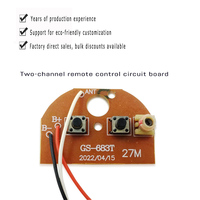 Carte électronique à deux canaux pour véhicules télécommandés, bateaux, expériences DIY, composants de carte mère, tension de fonctionnement 3-4,5V