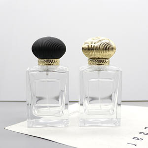 Envase de Perfume Cuadrado Transparente de Vidrio de 100 ml con Clip, Material de Embalaje Cosmético Vacío con Capacidad de 30 ml - Product Image 3