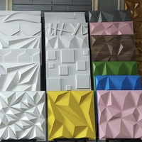 Panel Dinding PVC 3D Pemasangan Cepat Warna Kustom Dekorasi Interior Panel Dinding