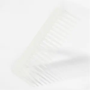 Оптовая продажа, Расческа с широким зубом, пластиковая расческа с индивидуальным логотипом